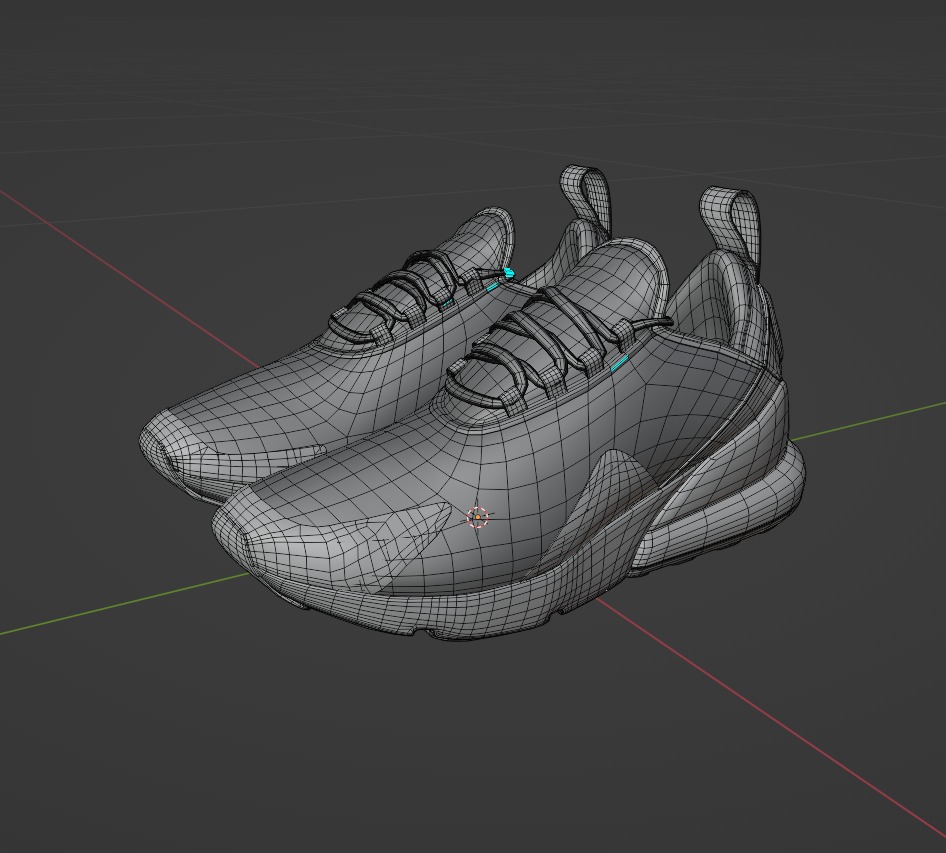 Nike Air 270 Low-poly 3D model_6