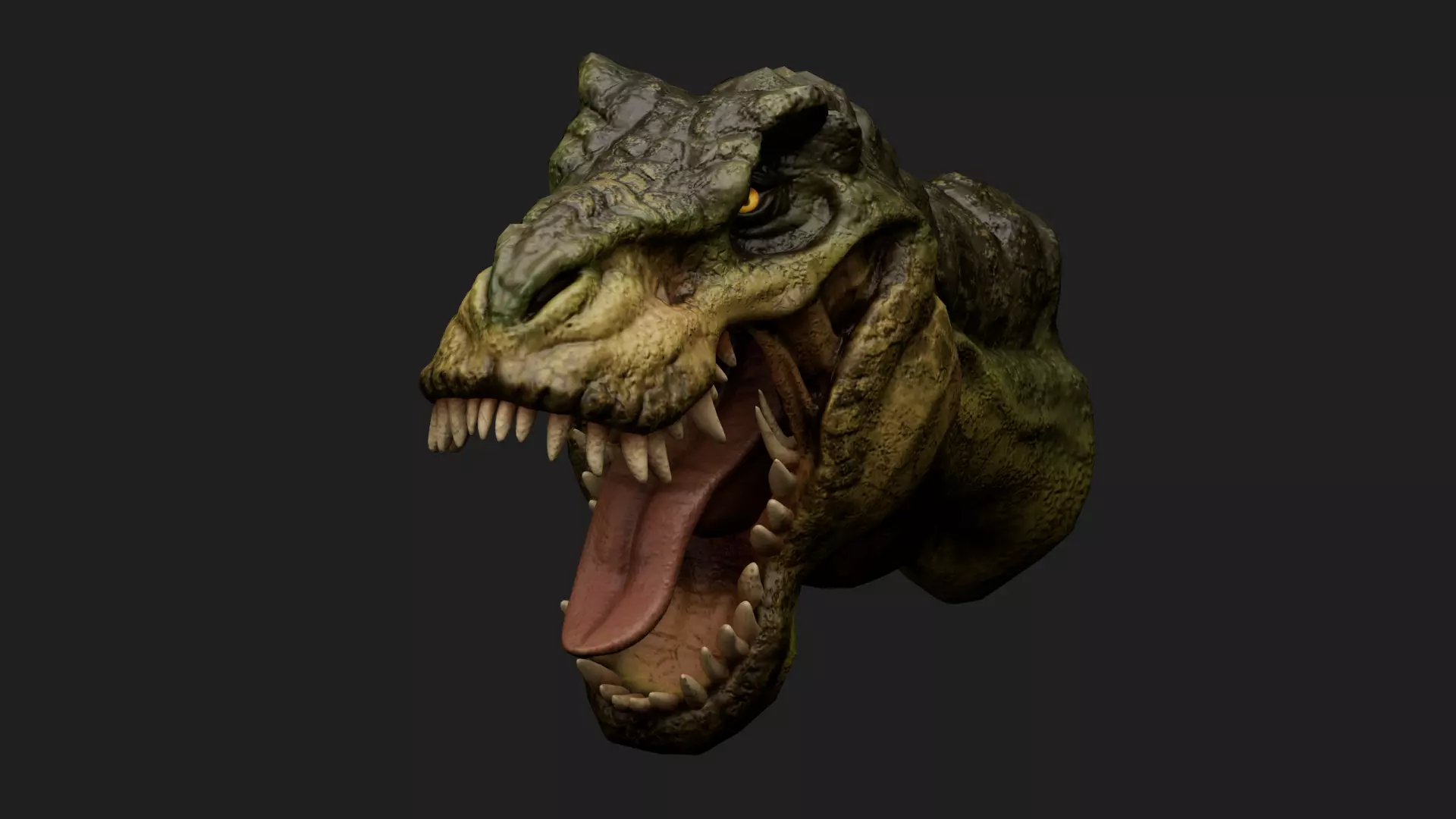 dinosaur Low-poly 3D model_0