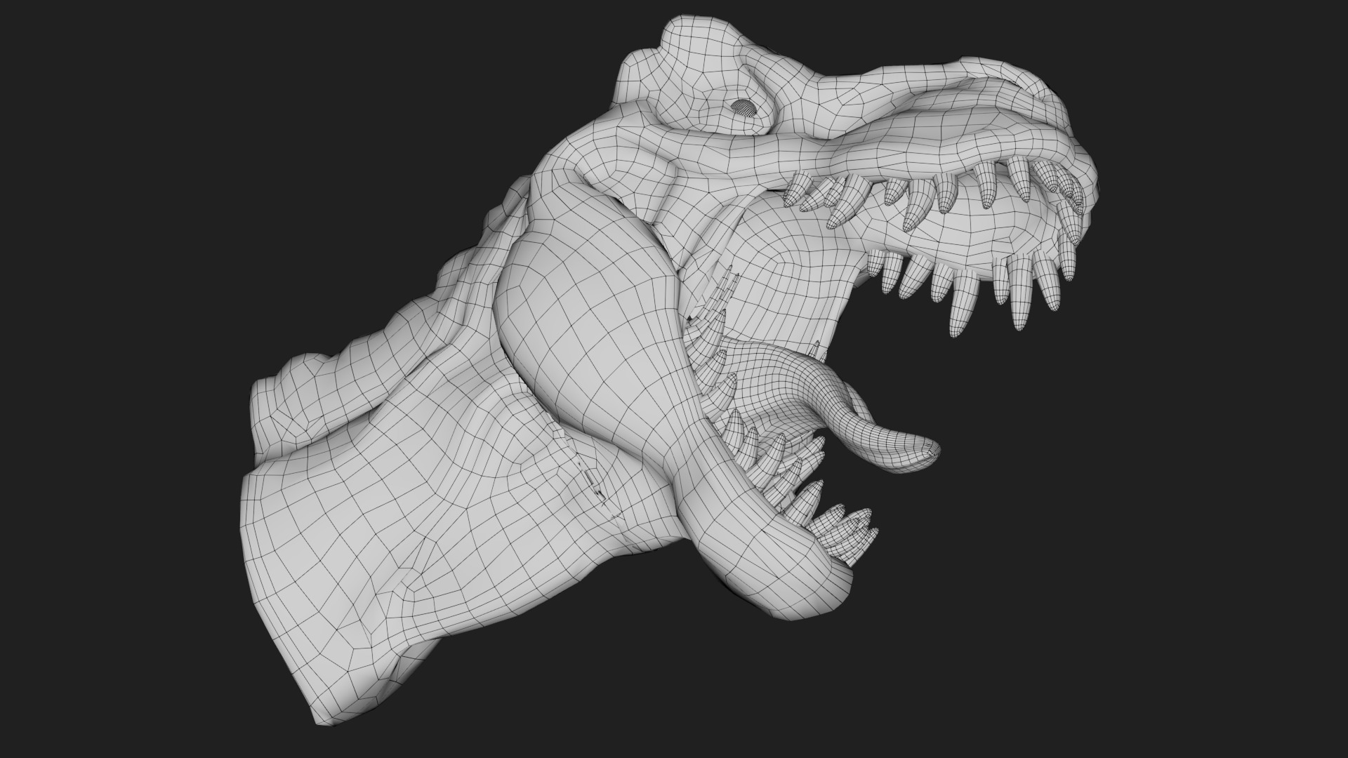 dinosaur Low-poly 3D model_5