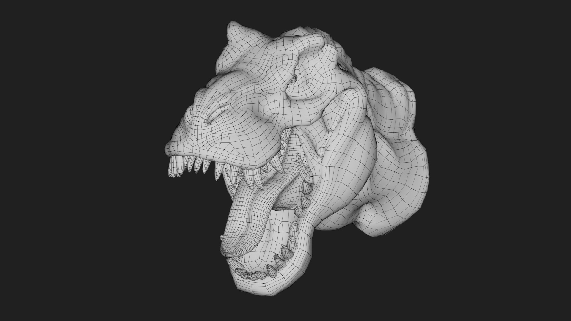 dinosaur Low-poly 3D model_1
