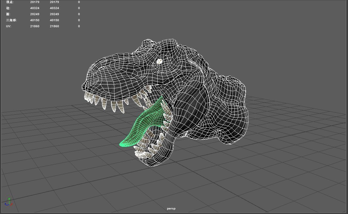 dinosaur Low-poly 3D model_6