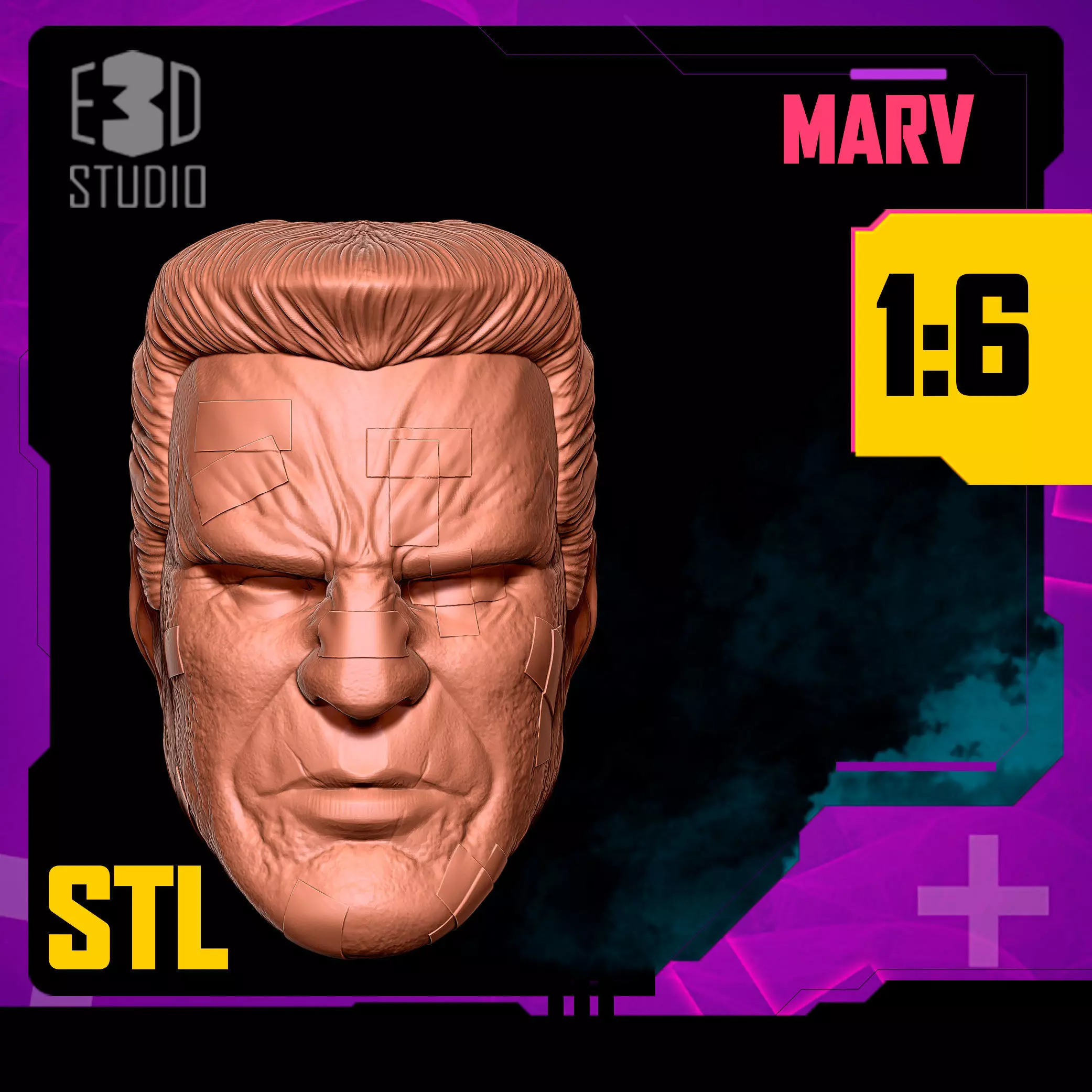 SIN CITY - MARV - HEAD 3D print model_0