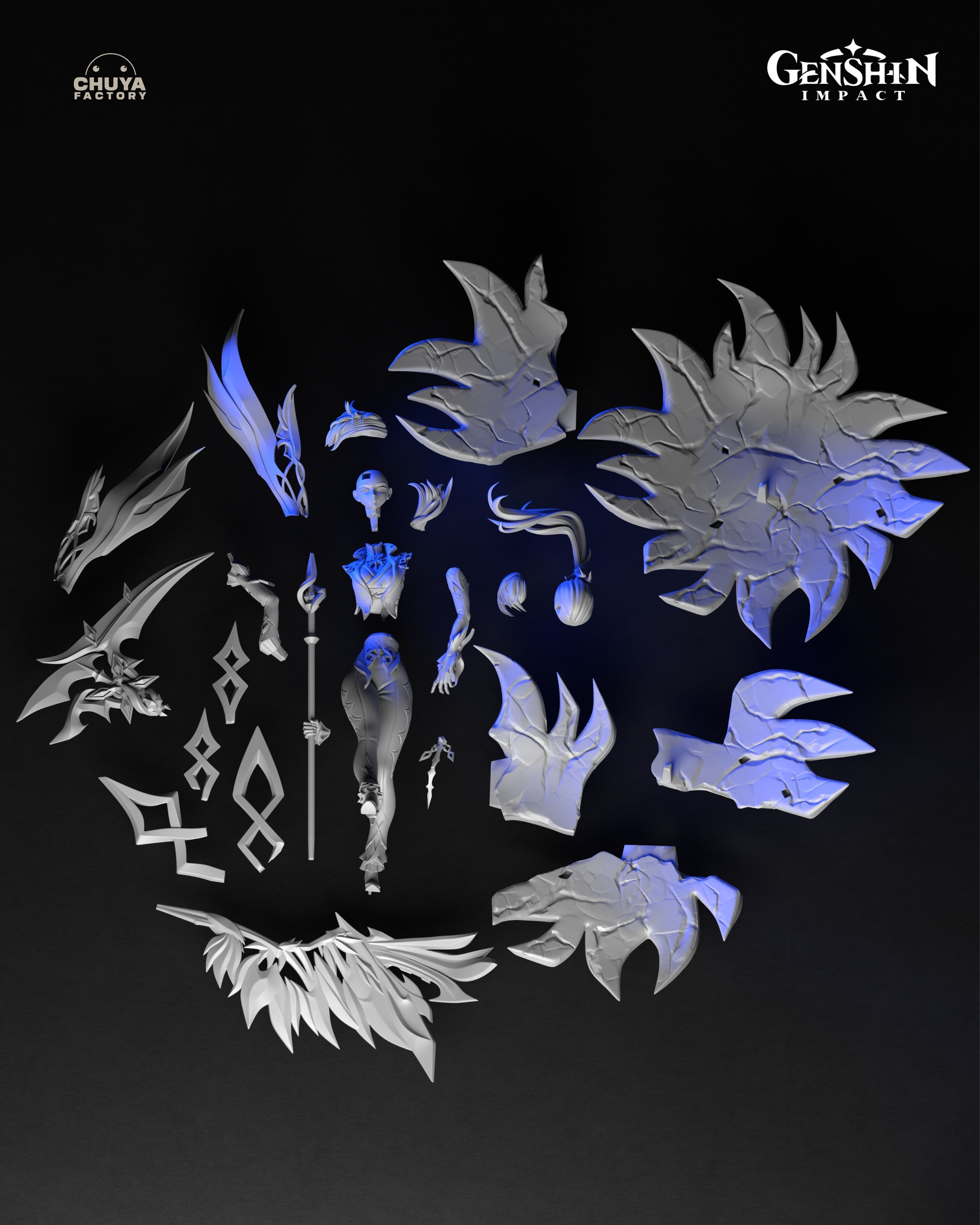 Arlecchino - Genshin Impact 3D print model_8