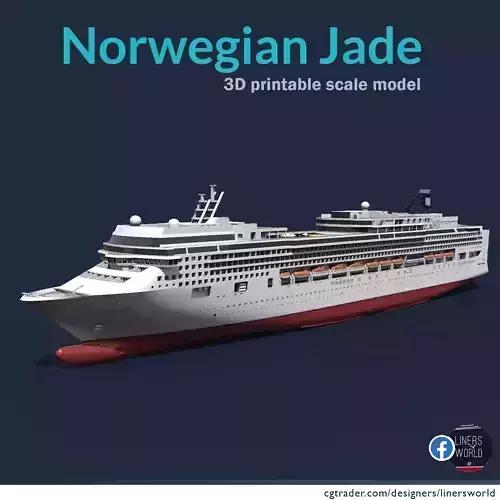 Norwegian Jade NCL cruise ship printable model 3D print model
