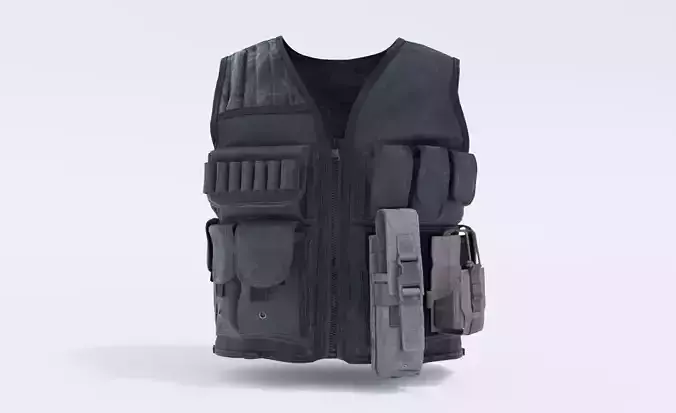Game-Ready 3D Model of a Tactical Vest