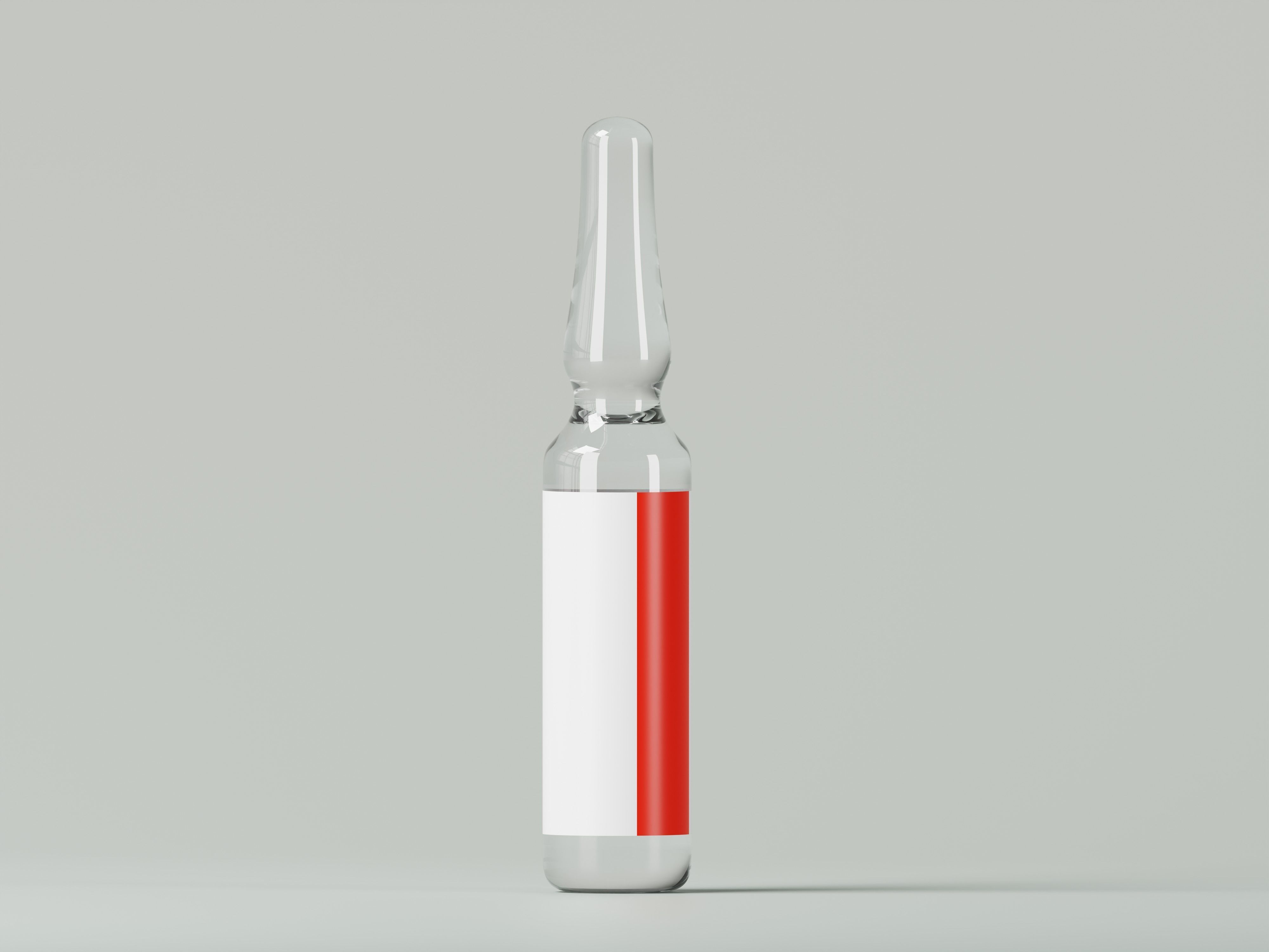 Medical Glass Ampoule 3D Model Low-poly 3D model_1