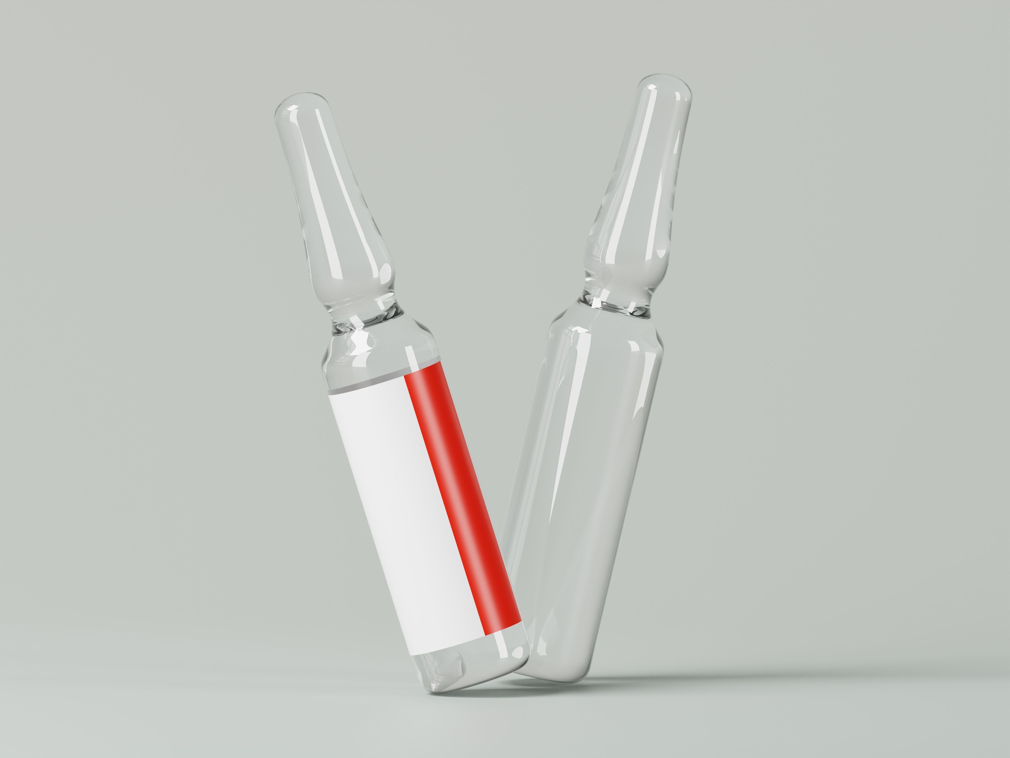 Medical Glass Ampoule 3D Model Low-poly 3D model_8