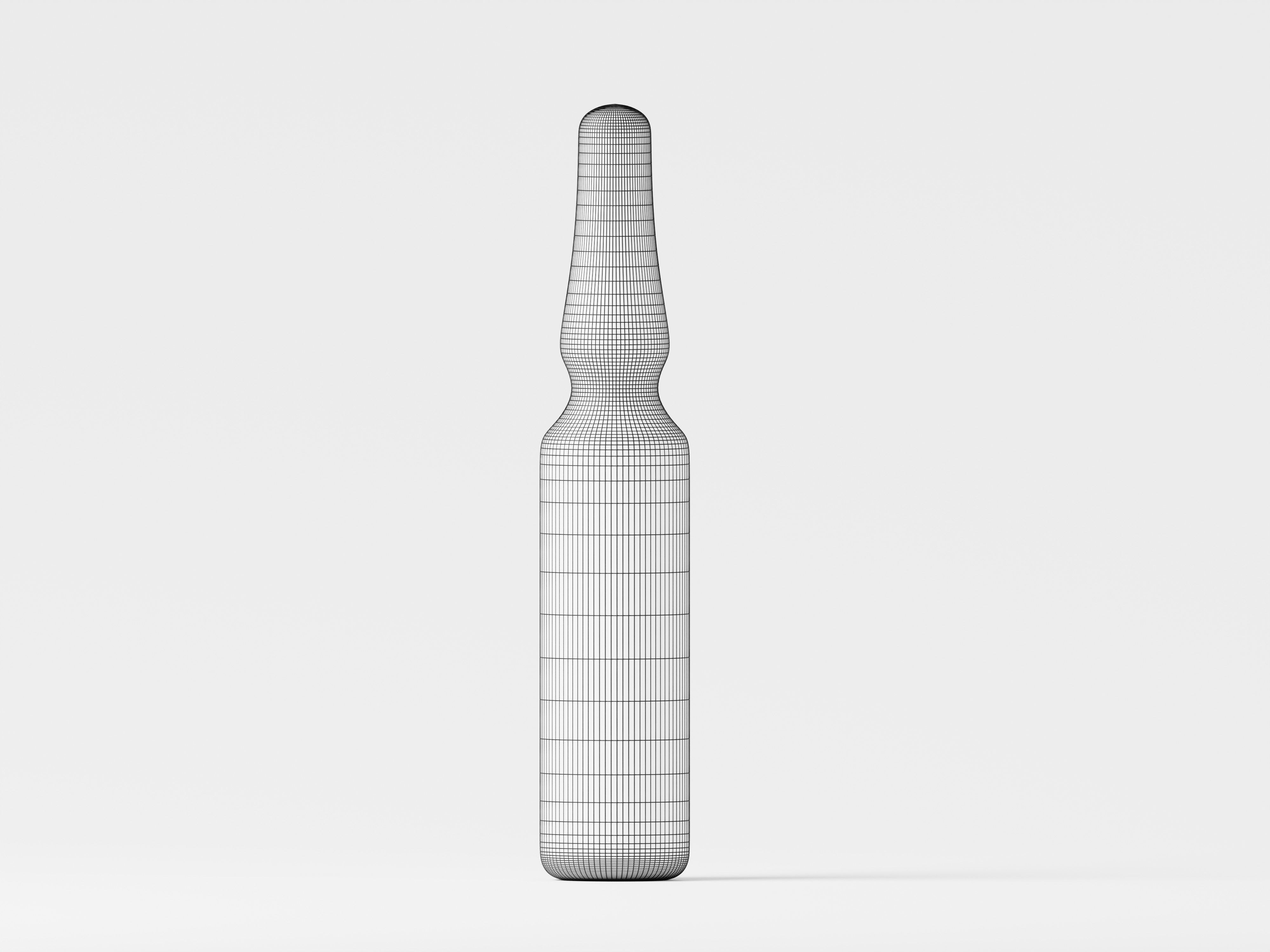 Medical Glass Ampoule 3D Model Low-poly 3D model_2