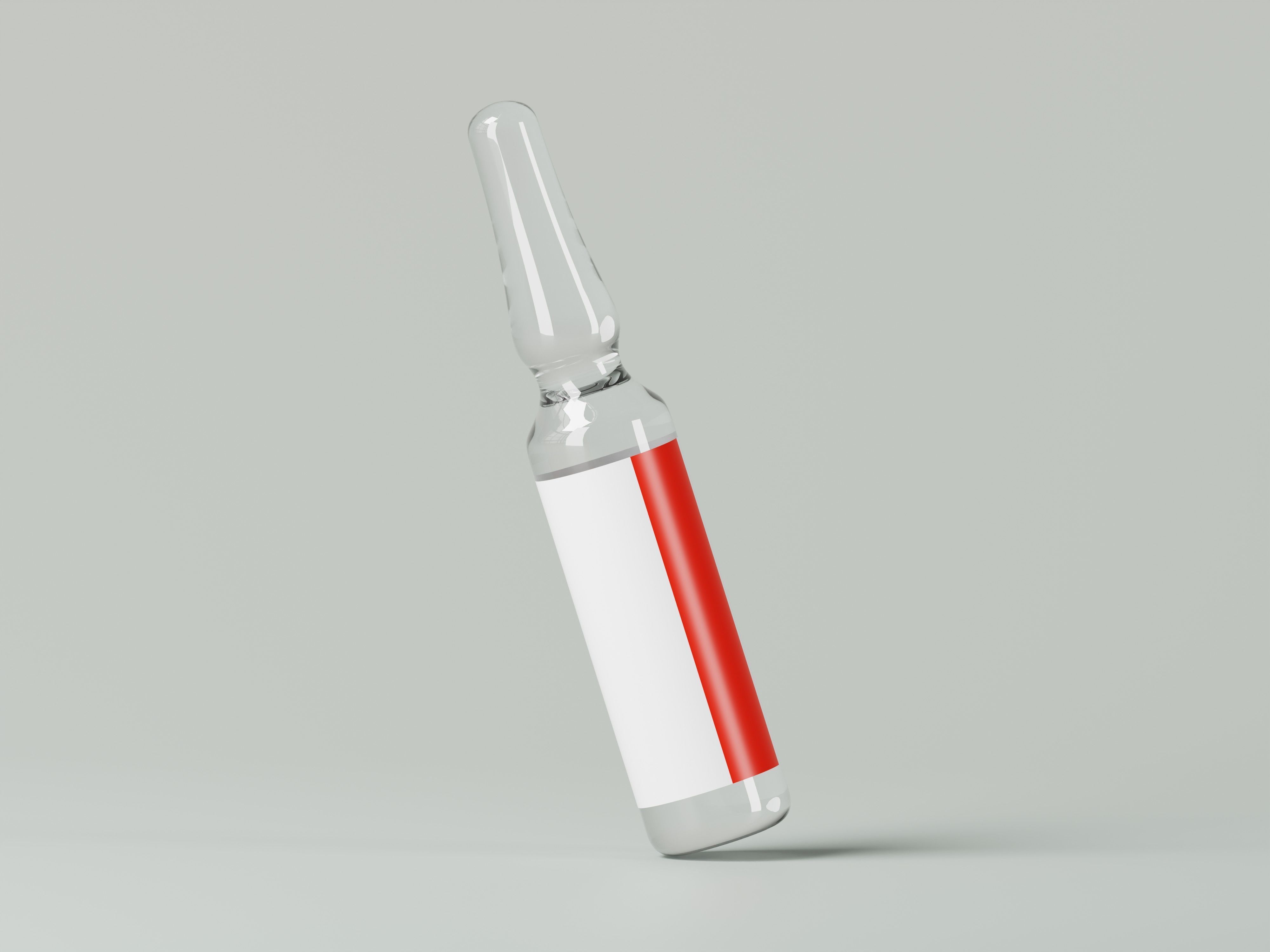 Medical Glass Ampoule 3D Model Low-poly 3D model_6
