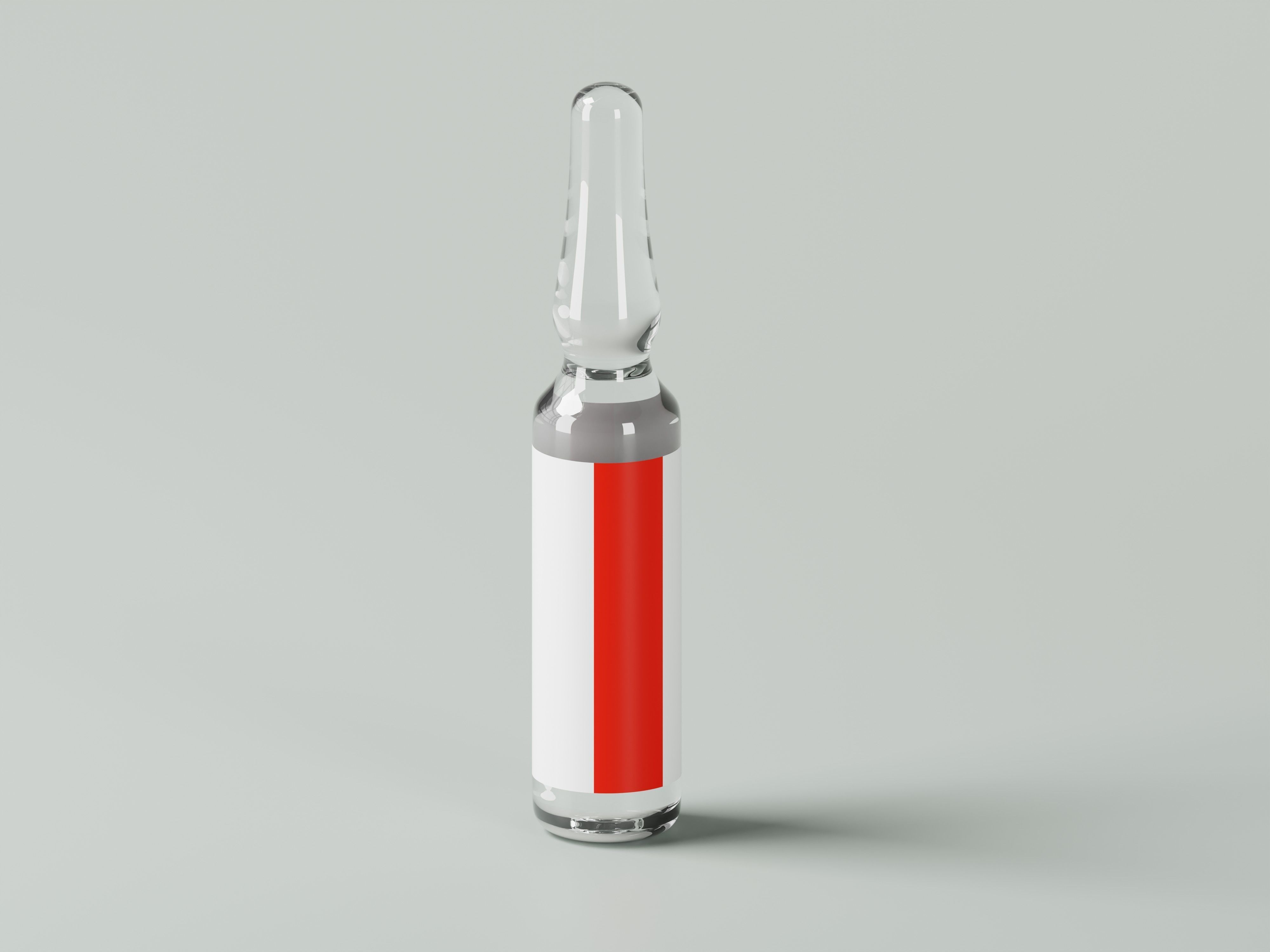Medical Glass Ampoule 3D Model Low-poly 3D model_3