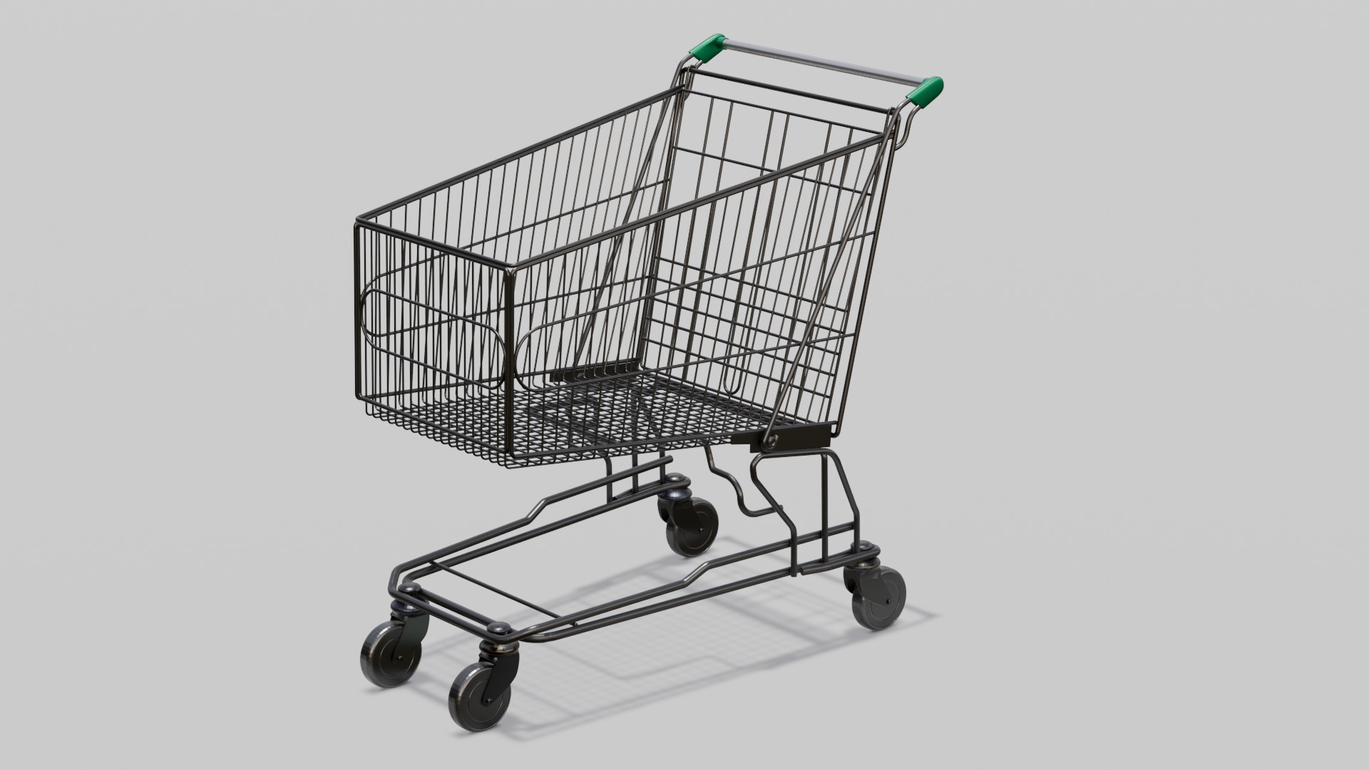 Steel Cart 3D Model  Low-poly 3D model_3