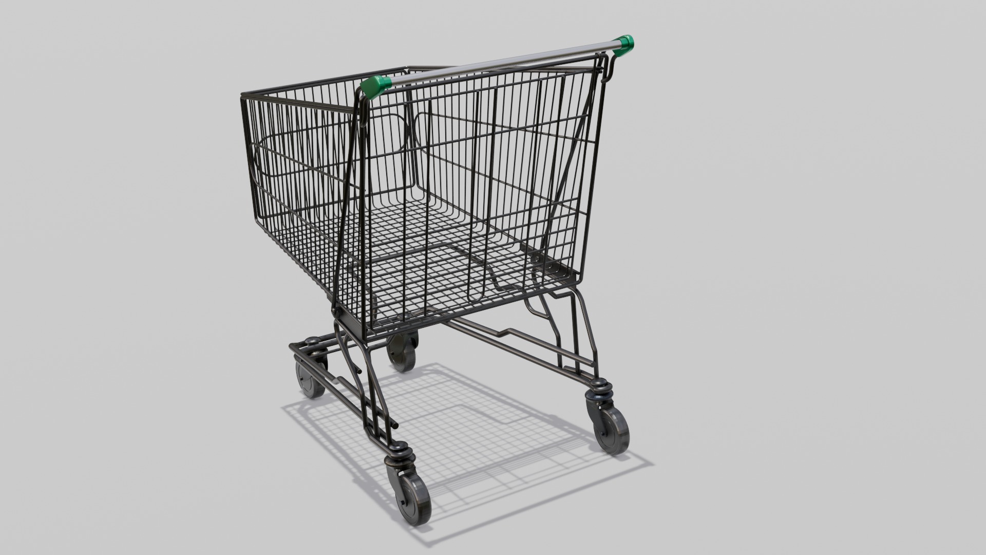 Steel Cart 3D Model  Low-poly 3D model_10