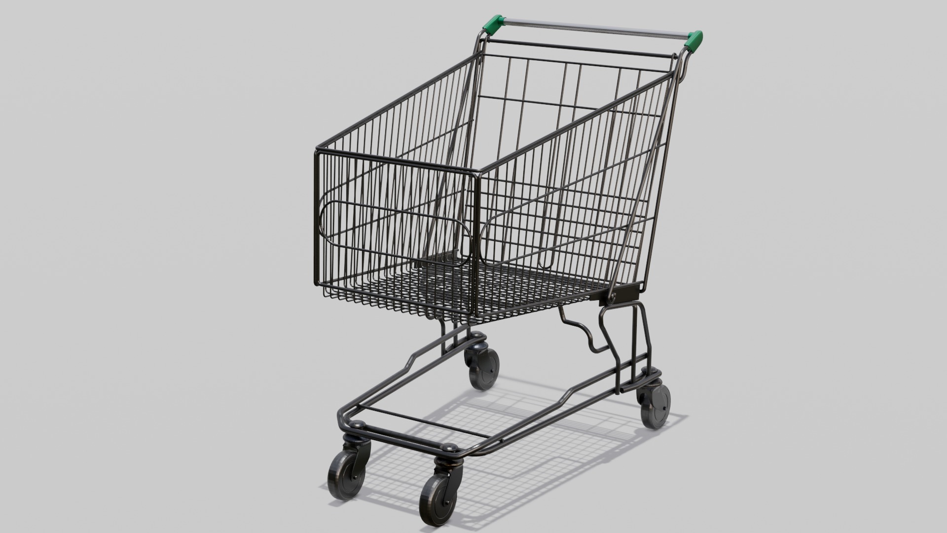 Steel Cart 3D Model  Low-poly 3D model_2
