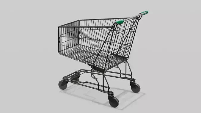 Steel Cart 3D Model 