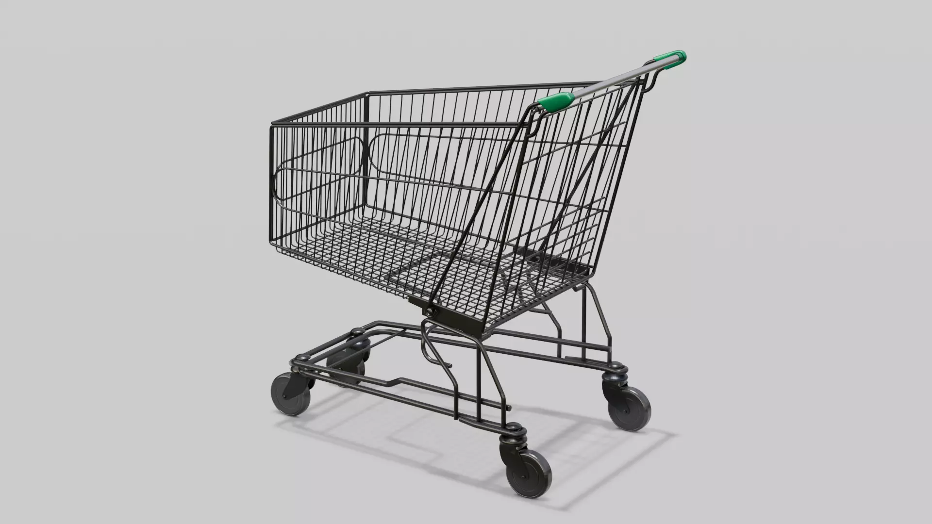 Steel Cart 3D Model  Low-poly 3D model_0