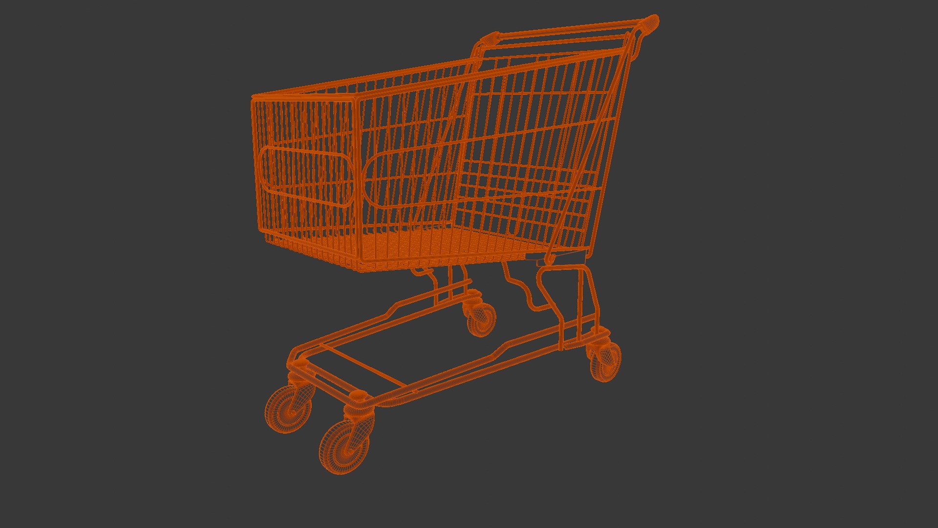 Steel Cart 3D Model  Low-poly 3D model_9