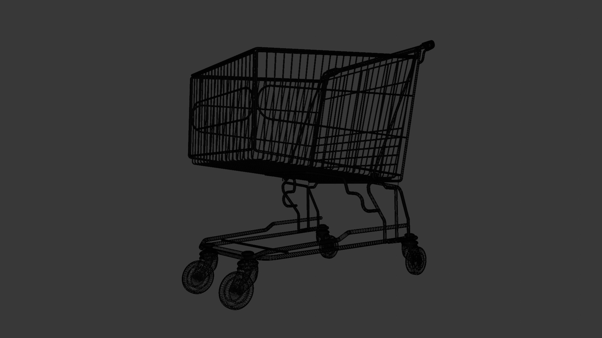 Steel Cart 3D Model  Low-poly 3D model_7