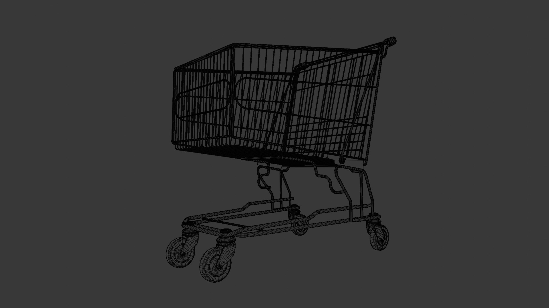 Steel Cart 3D Model  Low-poly 3D model_8