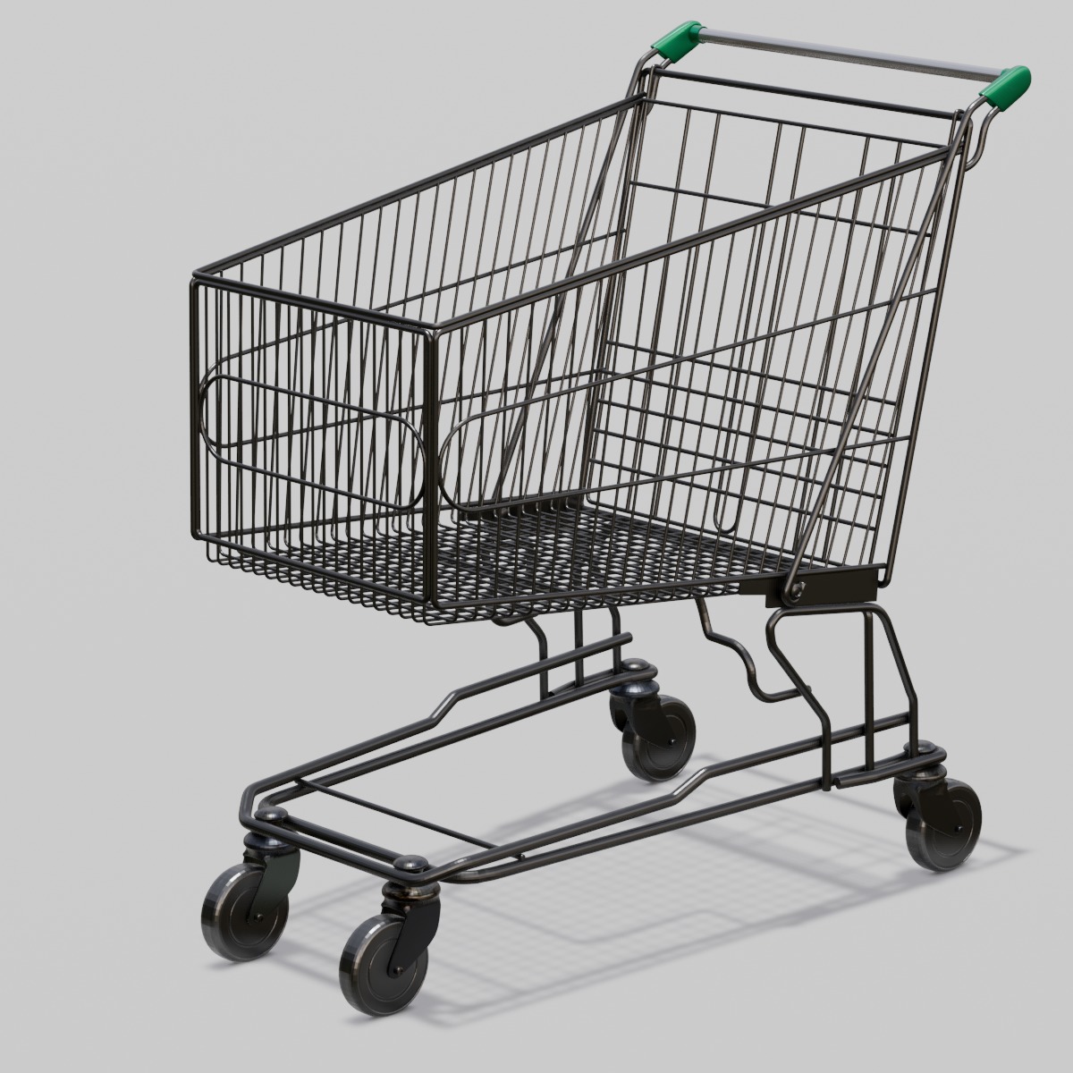 Steel Cart 3D Model  Low-poly 3D model_6