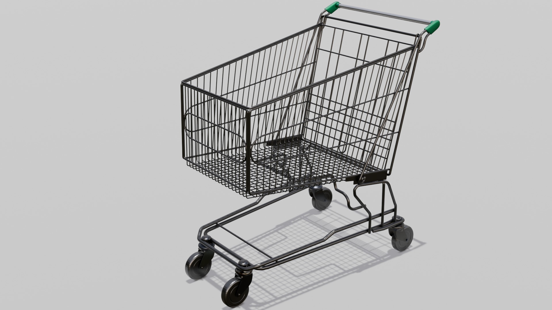 Steel Cart 3D Model  Low-poly 3D model_1
