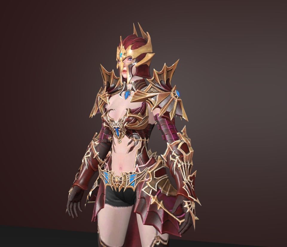 elf ellyraid  3D model_2