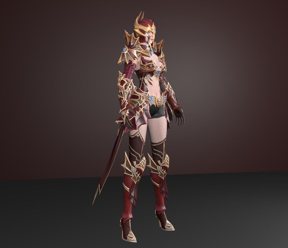 elf ellyraid  3D model_3