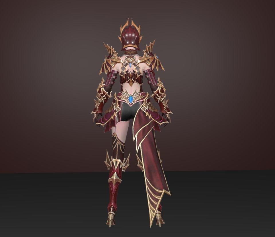 elf ellyraid  3D model_4