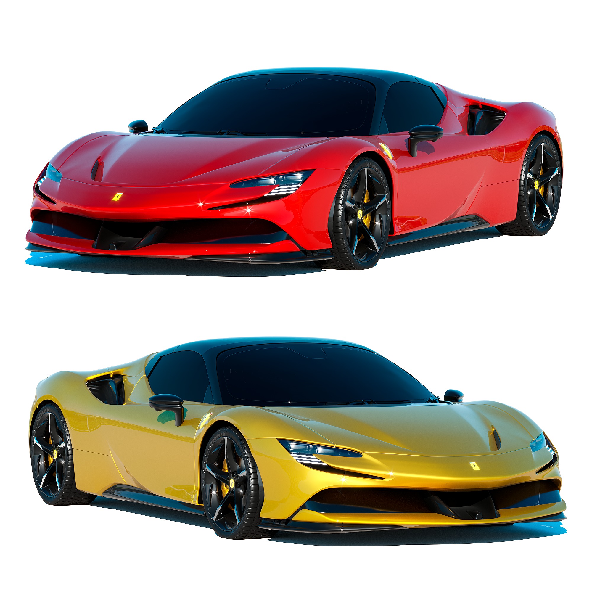 Ferrari SF90 Spider 3D model_2