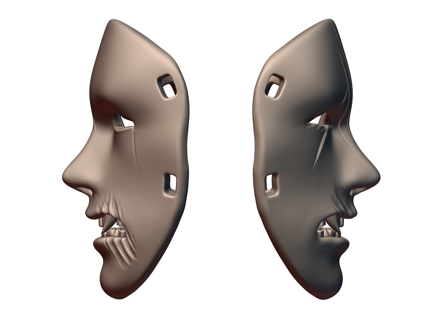 Horror Mask 3D print model_4