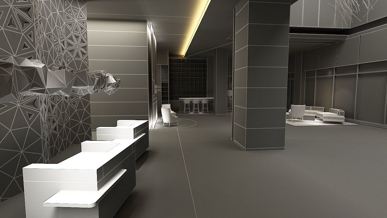 The Hotel Lobby 3 3D model_19