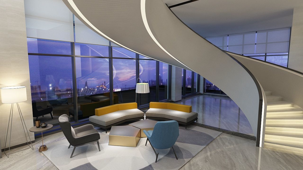 The Hotel Lobby 3 3D model_11