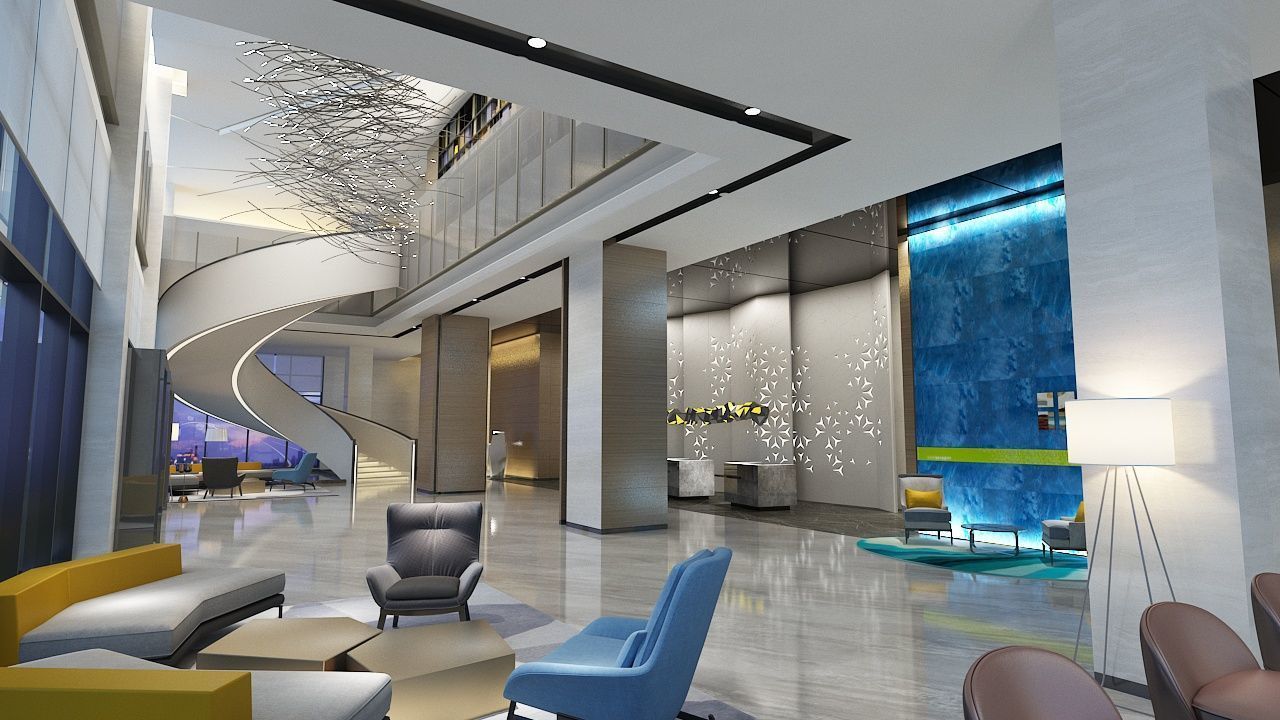 The Hotel Lobby 3 3D model_1