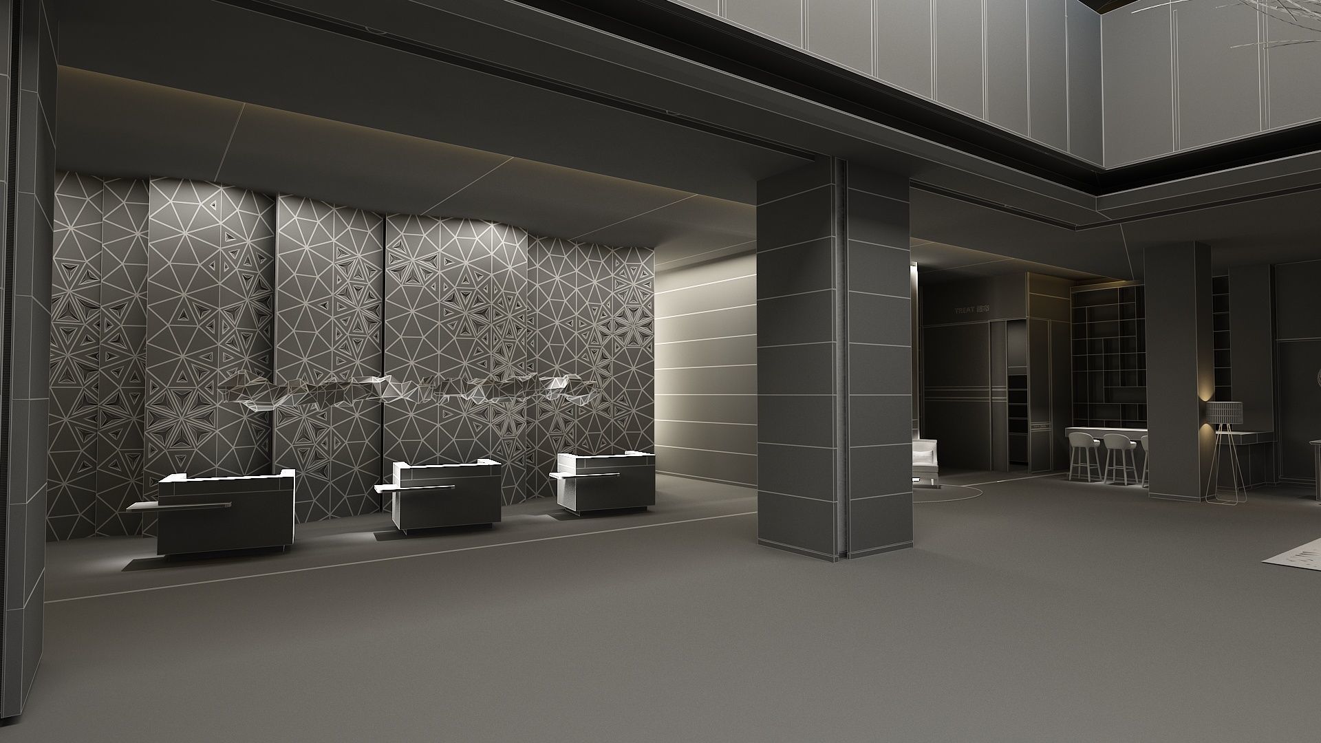 The Hotel Lobby 3 3D model_16