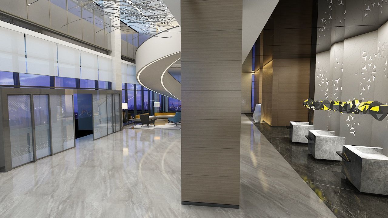 The Hotel Lobby 3 3D model_9