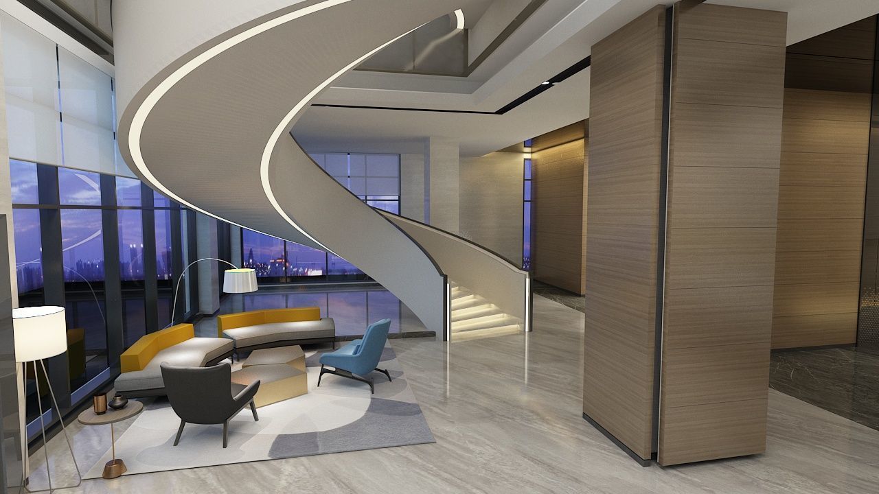 The Hotel Lobby 3 3D model_10