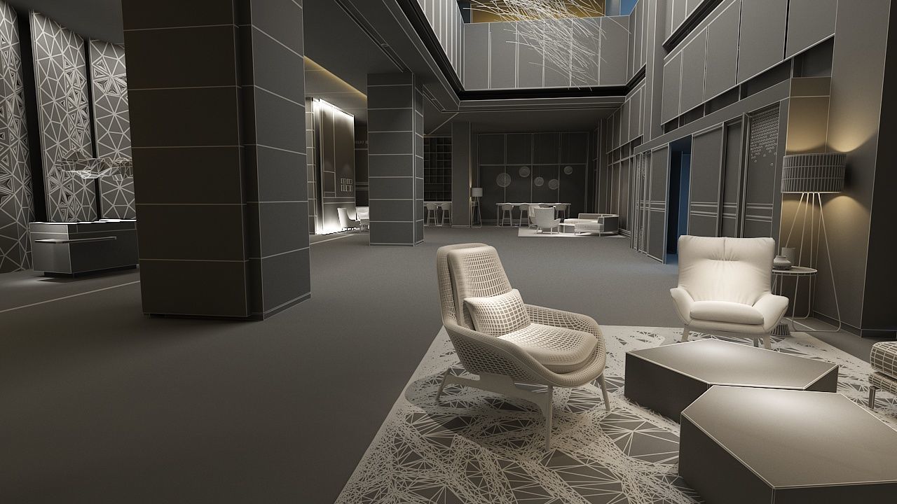 The Hotel Lobby 3 3D model_15