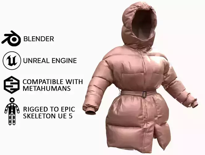 Puffer 76 - All MH Bodies and UE5 Skeletons - Rigged