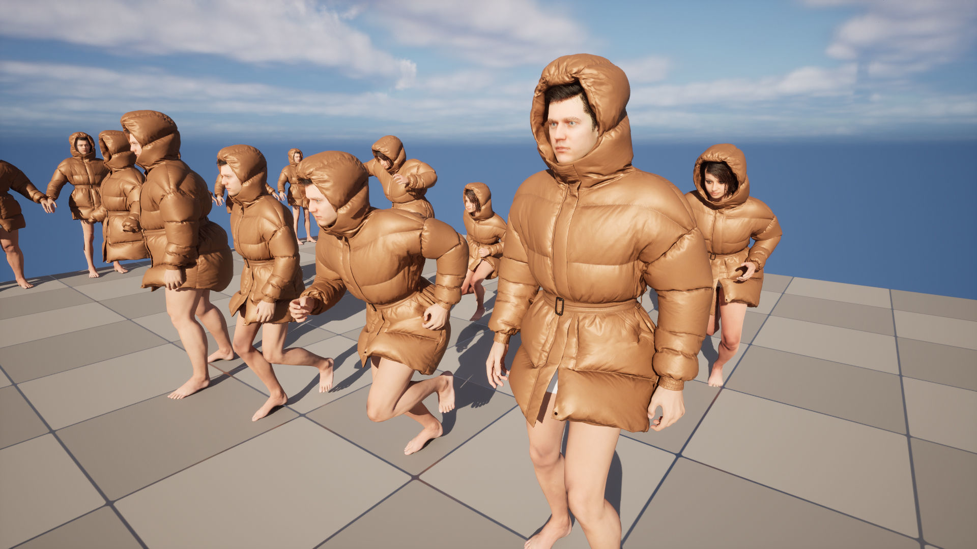 Puffer 76 - All MH Bodies and UE5 Skeletons - Rigged Low-poly 3D model_16