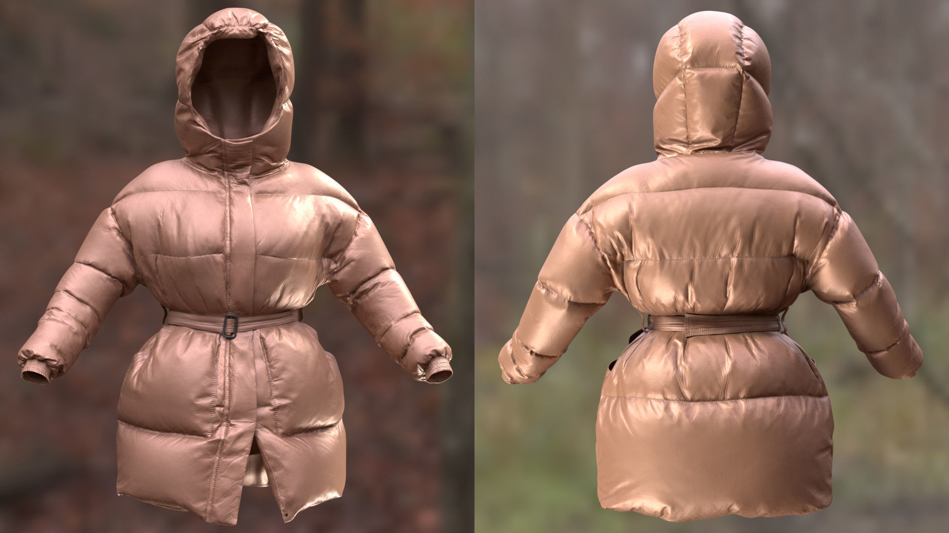 Puffer 76 - All MH Bodies and UE5 Skeletons - Rigged Low-poly 3D model_9