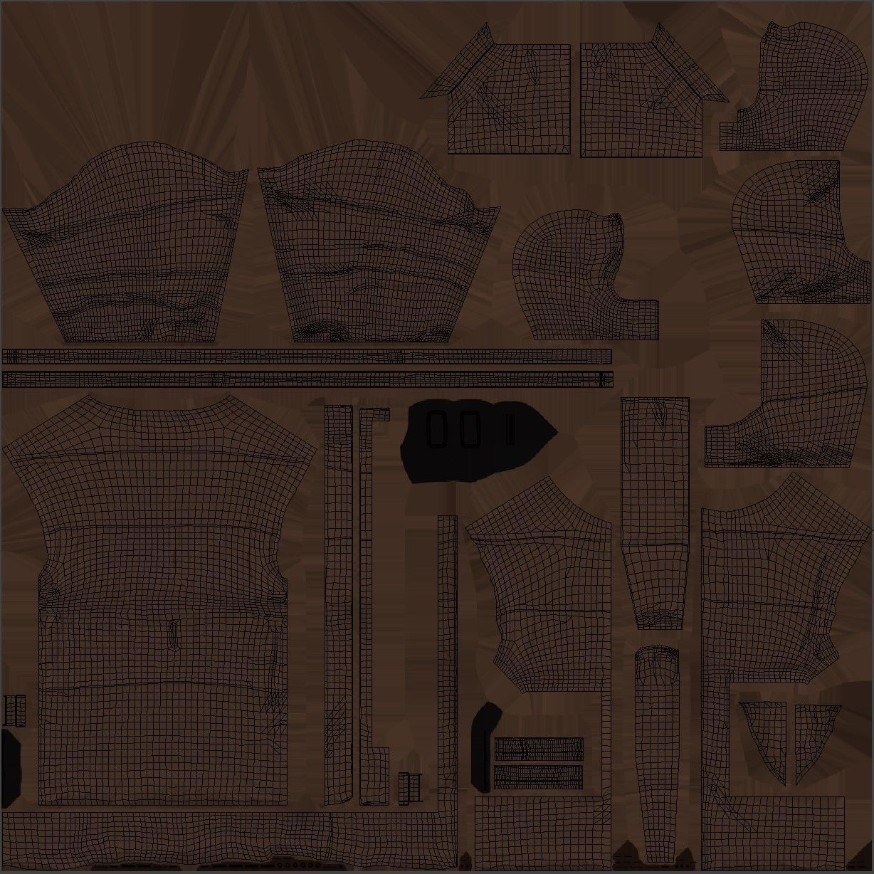 Puffer 76 - All MH Bodies and UE5 Skeletons - Rigged Low-poly 3D model_21