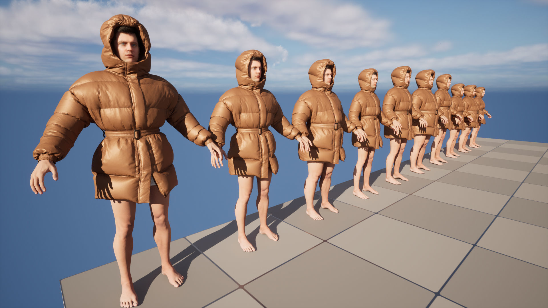 Puffer 76 - All MH Bodies and UE5 Skeletons - Rigged Low-poly 3D model_17