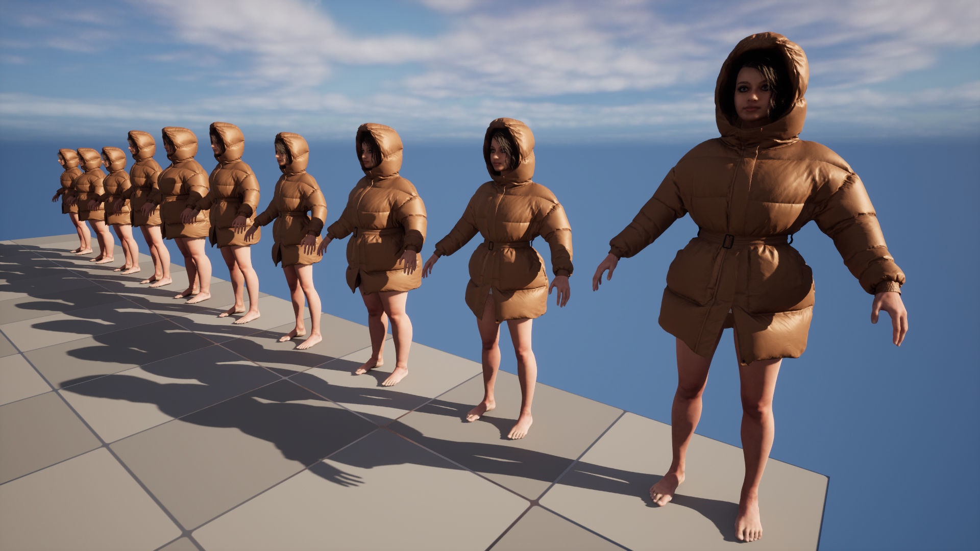 Puffer 76 - All MH Bodies and UE5 Skeletons - Rigged Low-poly 3D model_18