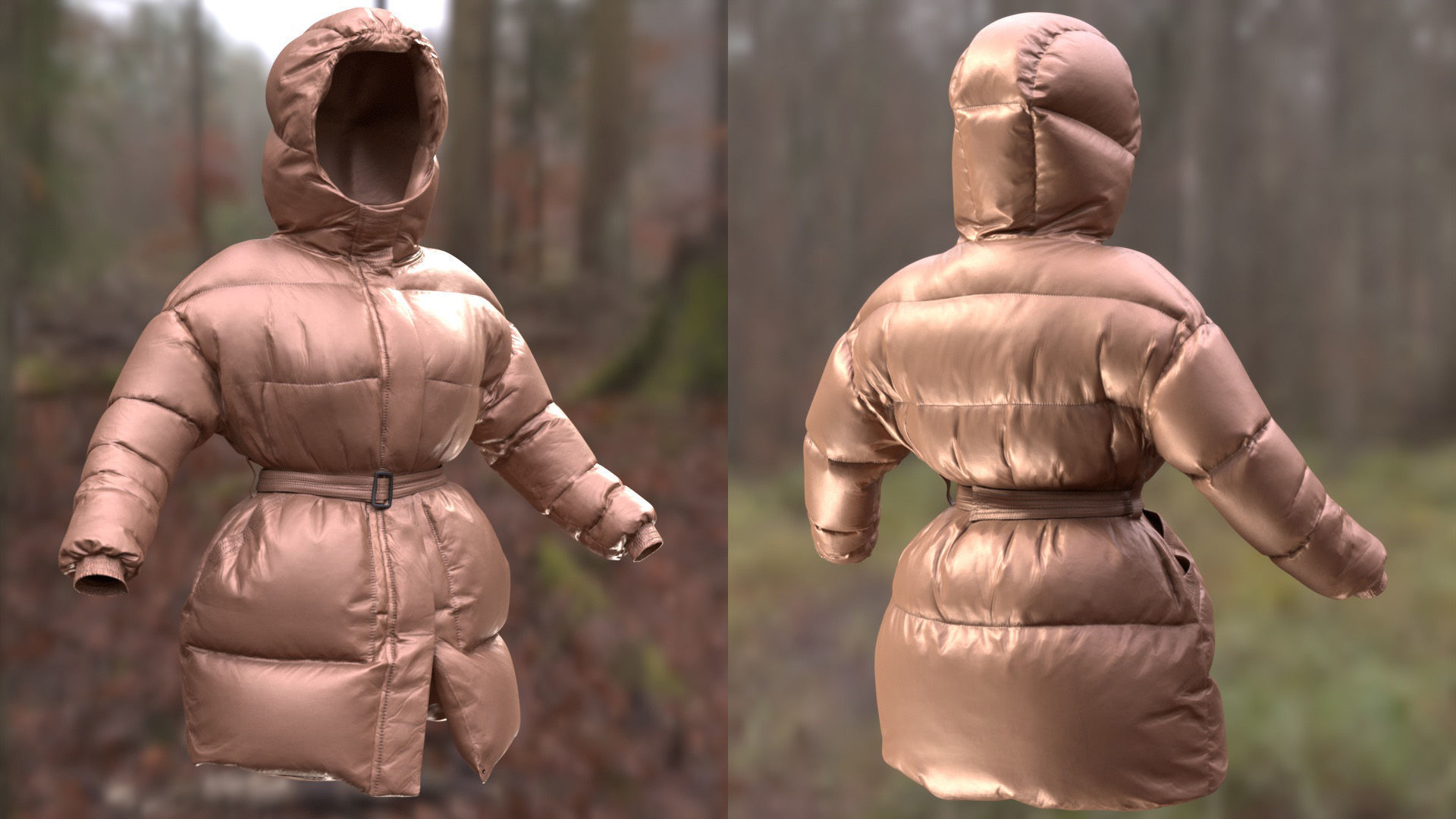 Puffer 76 - All MH Bodies and UE5 Skeletons - Rigged Low-poly 3D model_8