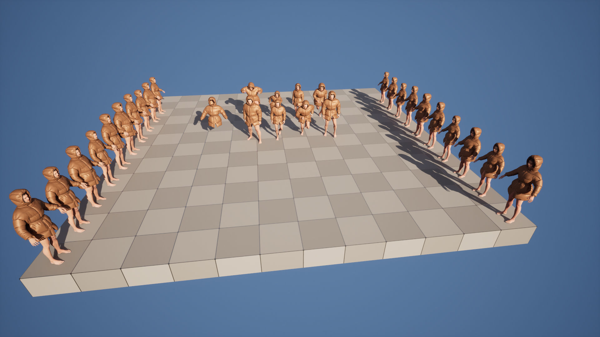 Puffer 76 - All MH Bodies and UE5 Skeletons - Rigged Low-poly 3D model_5