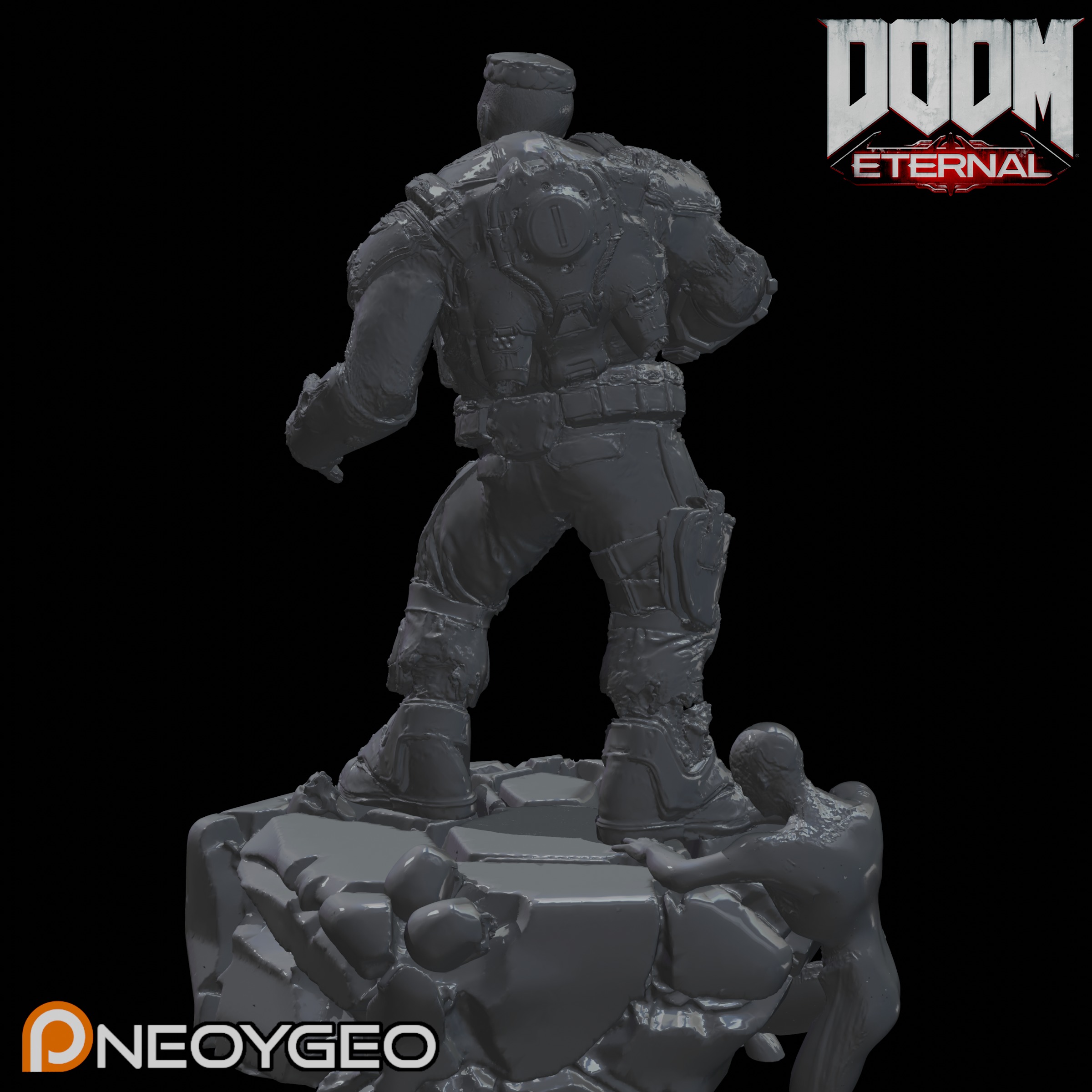 ZOMBIE SOLDIER - DOOM ETERNAL 3D print model_4