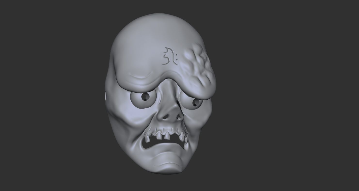 The Ghost of Oiwa mask 3D print model_3