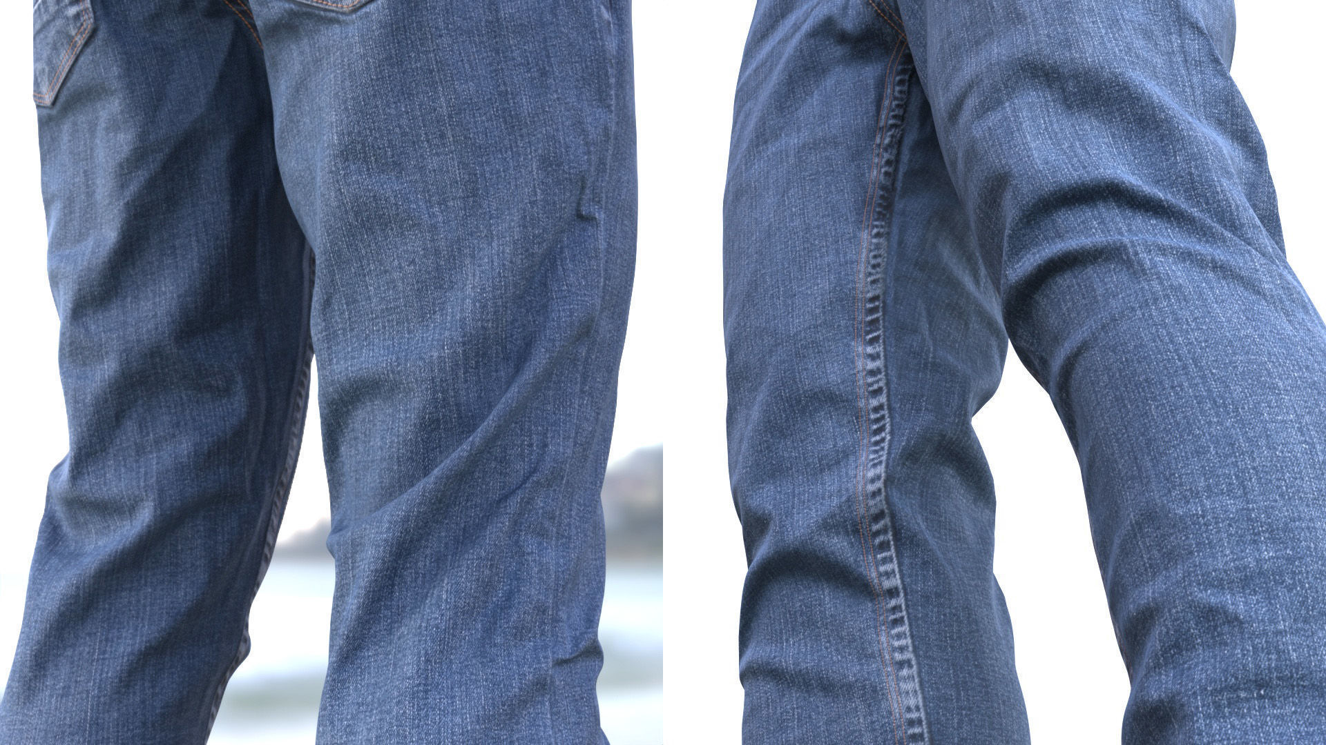 Jeans 73 - All MH Bodies and UE5 Skeletons - Rigged Low-poly 3D model_8