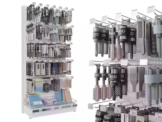 Hair Accessories Retail Rack