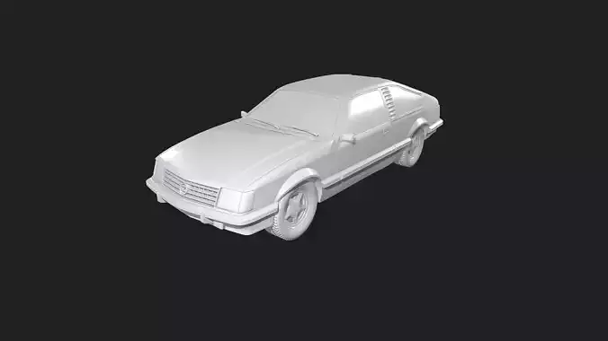Opel Monza coupe 1980 and 1981 Render Ready 3D Model