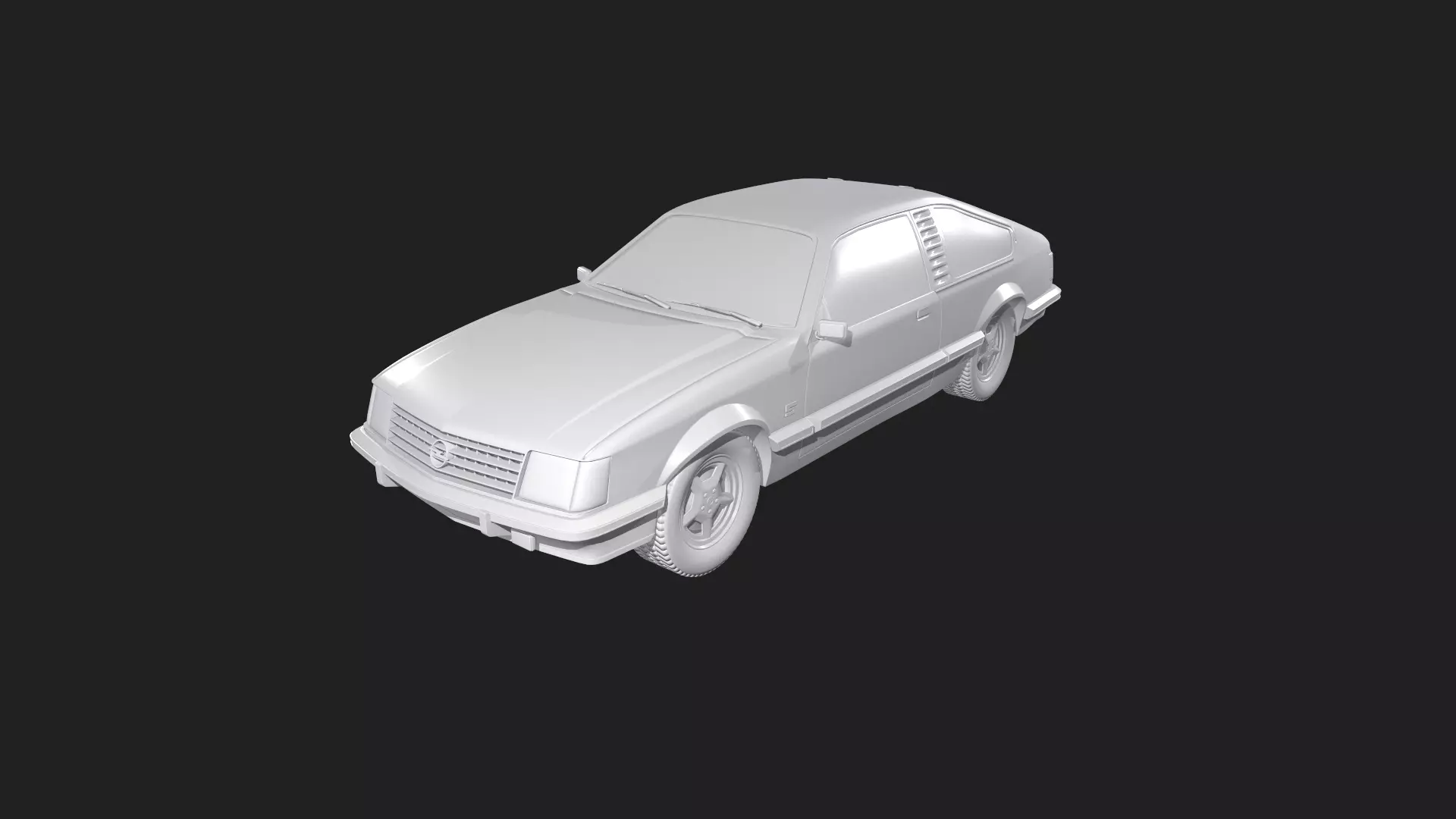 3D model Opel Monza coupe 1980 and 1981 Render Ready 3D Model VR